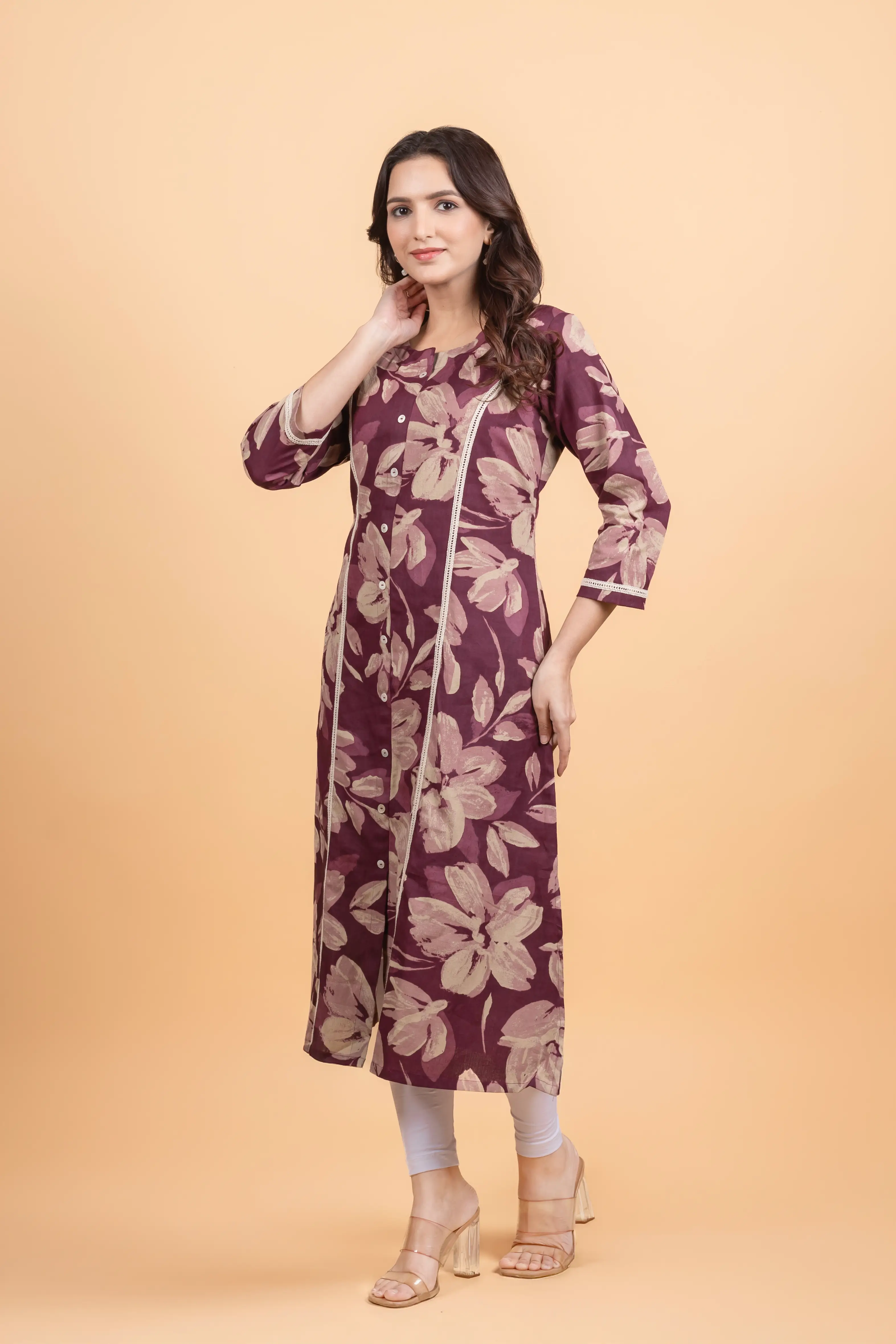 Purple A-Line Kurti - Image 7