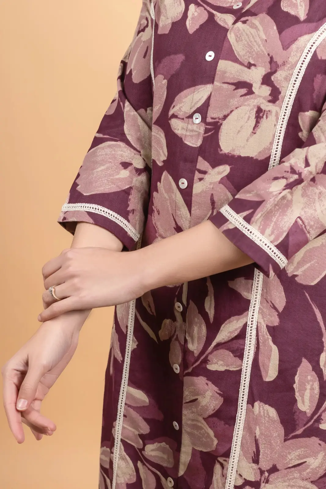 Purple A-Line Kurti - Image 8