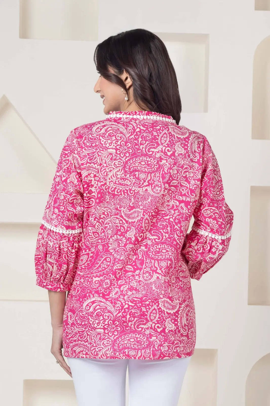 Pink Paisley Top - Image 4