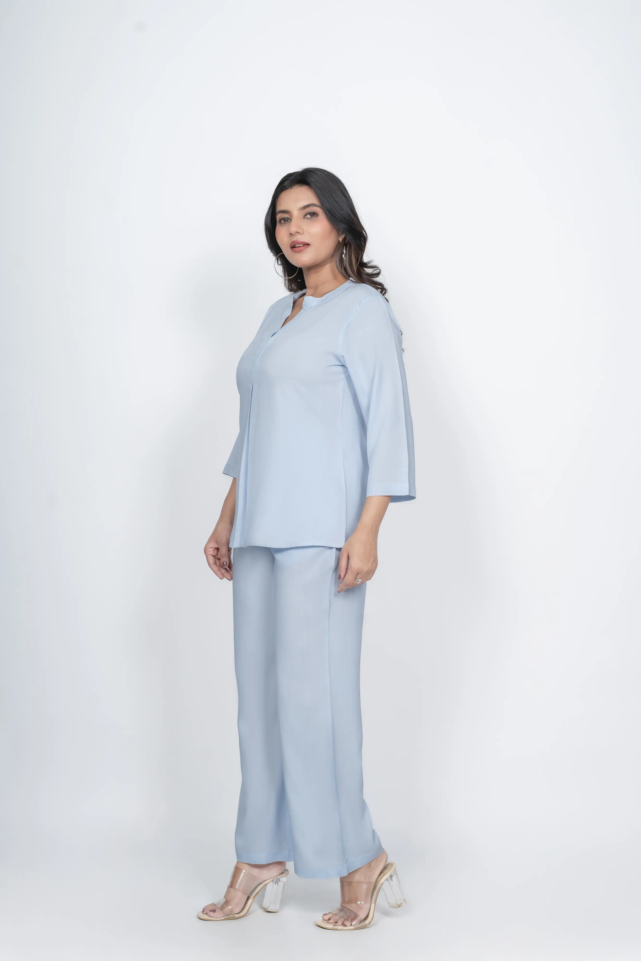 Powder blue Viscose co-ord set - Image 7